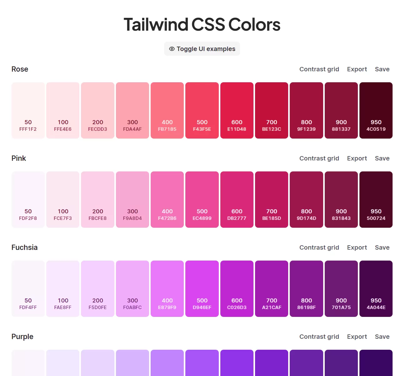 Tailwind CSS Color Generator-享乐分享