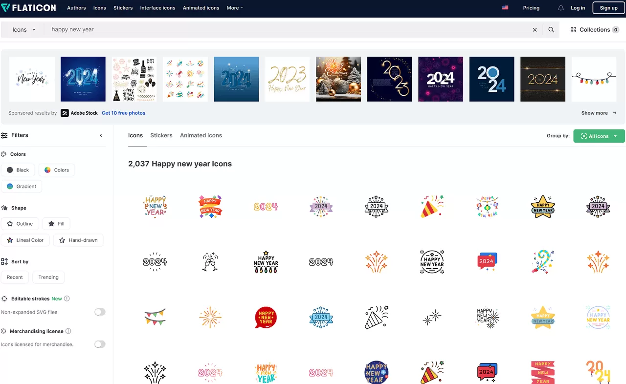 Vector Icons and Stickers：PNG, SVG, EPS, PSD and CSS-享乐分享