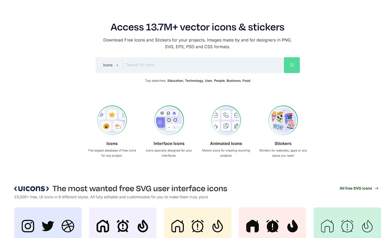 Vector Icons and Stickers：PNG, SVG, EPS, PSD and CSS-享乐分享