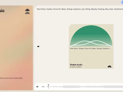 Stable Audio：Generative AI for music & sound fx