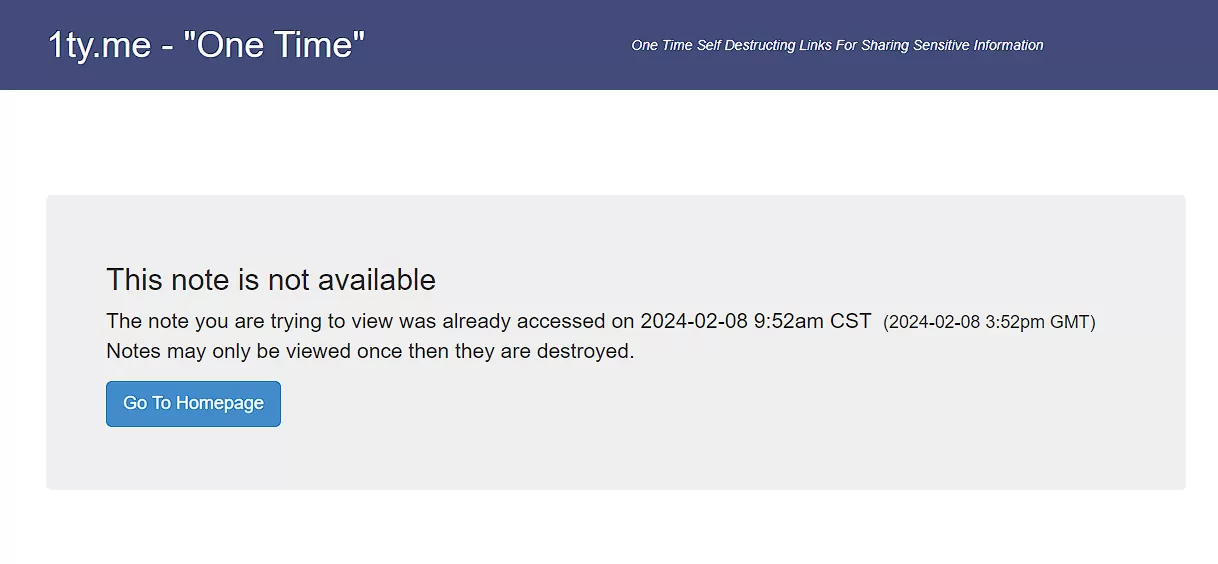 1ty.me：阅后即焚信息传输站点-享乐分享