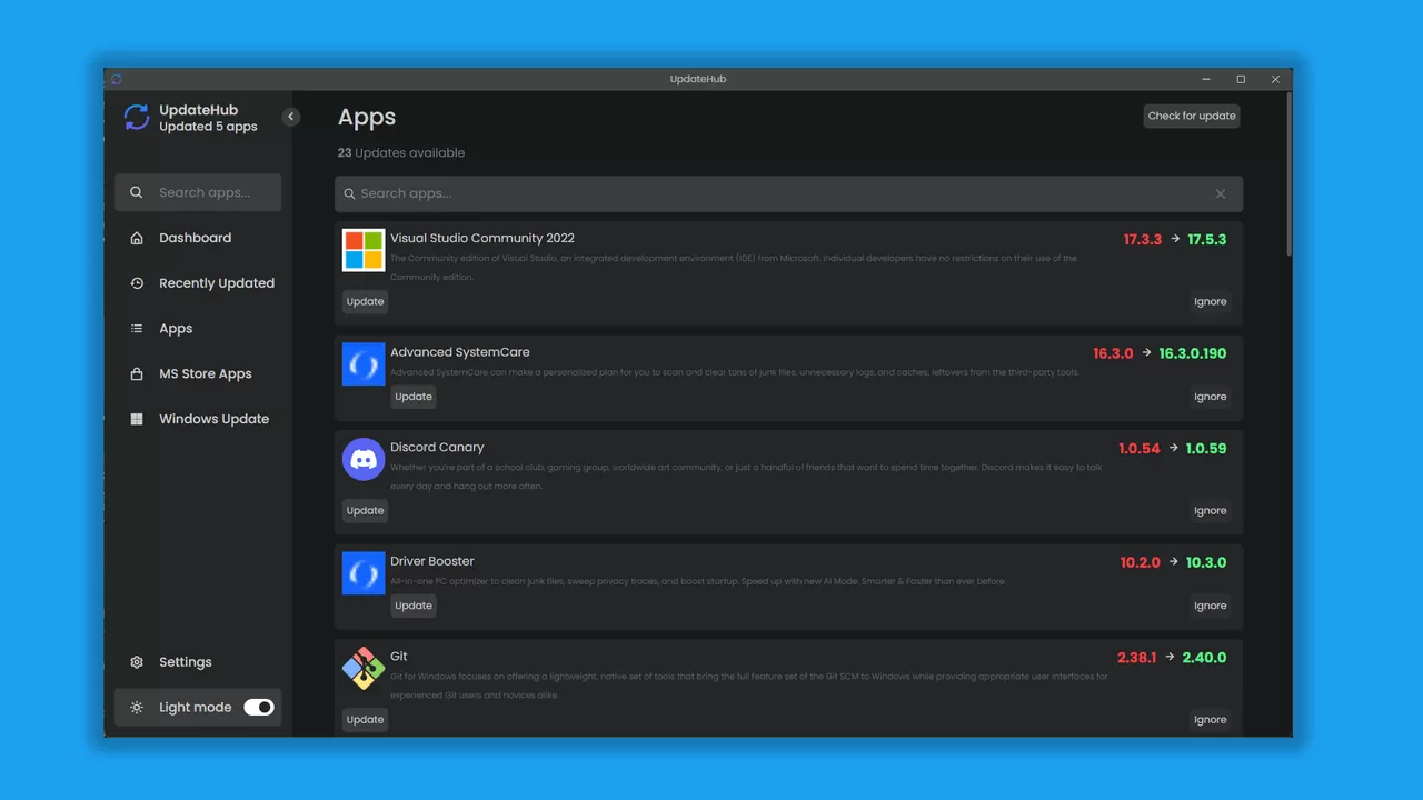 UpdateHub：Windows软件更新管理-享乐分享