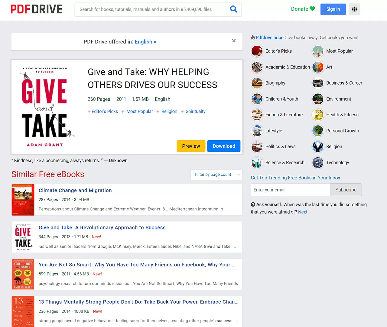 PDF Drive：搜索下载PDF书籍文件-享乐分享