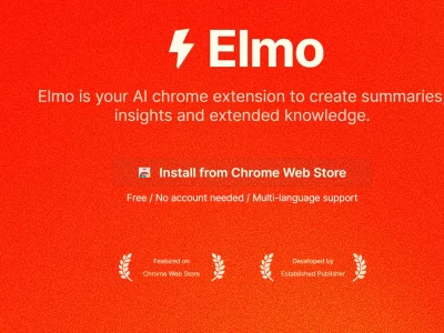 Elmo：一键总结、摘要、提取要点的Chrome扩展