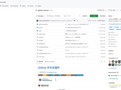 GitHub 汉化插件：GitHub 中文化界面