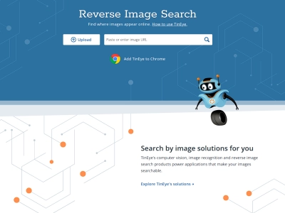 TinEye：反向图像搜索，查找图像出现在网上的位置