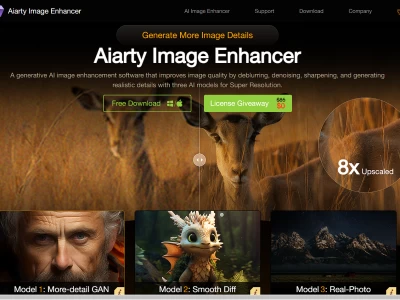 Aiarty Image Enhancer：一款基于生成式AI的图像增强软件