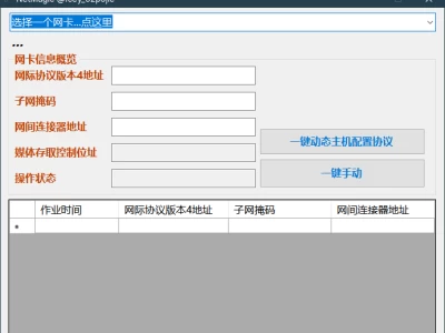 NetMagic：网络地址快速切换工具，用于快速切换修改网卡地址，网络工程师专用