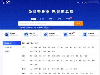 风鸟：企业信息查询平台，一站式工商信用与法人查询服务