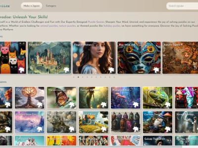 Online Jigsaw Game：提供多种拼图游戏的平台