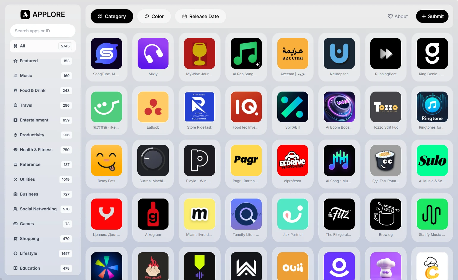 APPLORE:一个提供丰富图标资源且专注于应用图标的平台-享乐分享