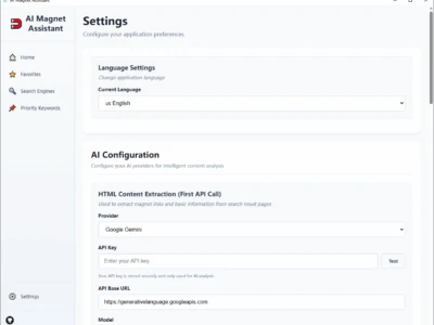 AI磁力助手：聚合多引擎磁力链接，AI优化搜索结果，智能筛选和整理