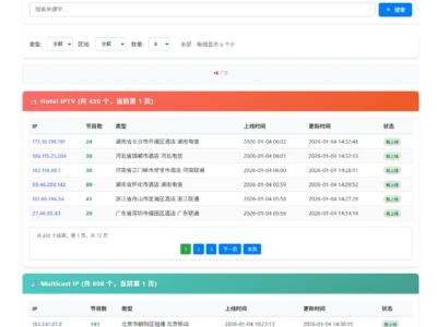 IPTV神器Pro：每日更新的酒店源与组播源IP信息