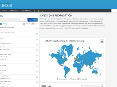 DNS Checker：全球DNS传播检测与域名系统记录查询工具
