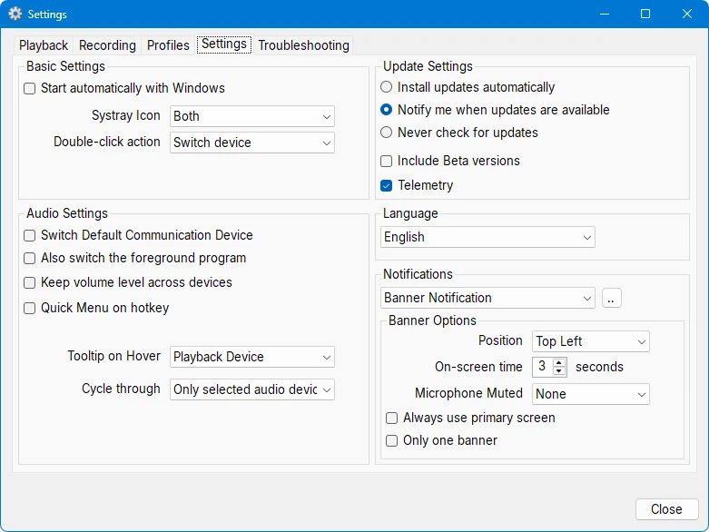SoundSwitch:Windows音频设备快速切换工具-享乐分享