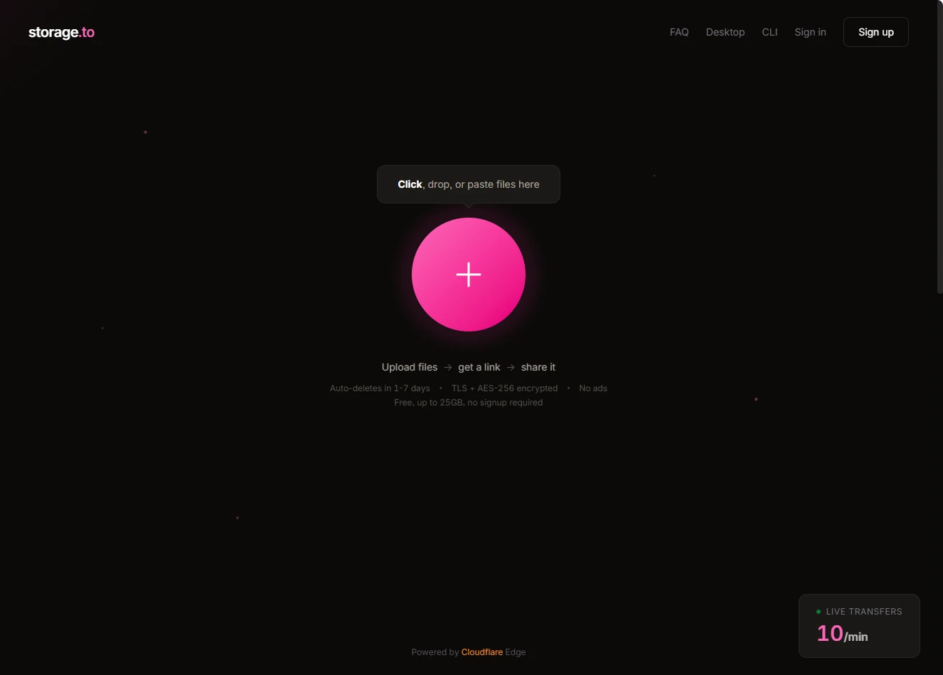 storage.to:免费安全的文件分享平台介绍-享乐分享