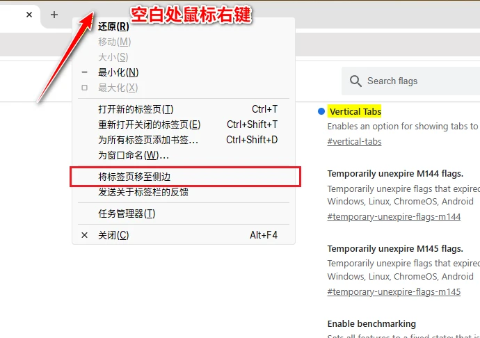 Google Chrome浏览器开启垂直标签页功能教程-享乐分享