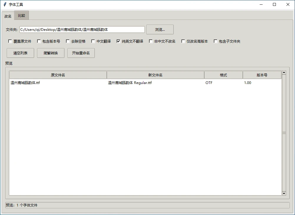 字体小工具:高效管理和批量改名字体文件 字体小工具:高效管理和批量改名字体文件-享乐分享