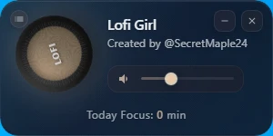 Lofi Radio Player：16种精选电台的桌面专注音乐播放器，一键启动深度工作模式