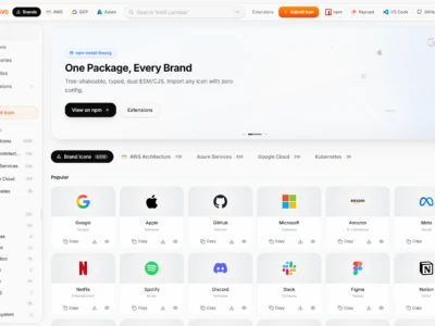 theSVG：涵盖超过5600个免费品牌SVG图标资源库