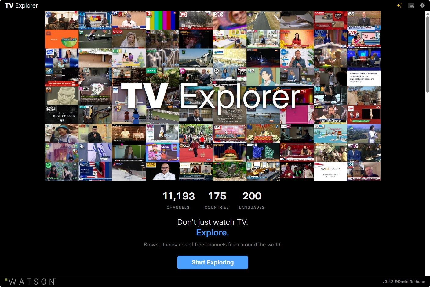 TV Explorer:聚合全球数十个国家和地区的免费公开直播频道 TV Explorer:聚合全球数十个国家和地区的免费公开直播频道-享乐分享