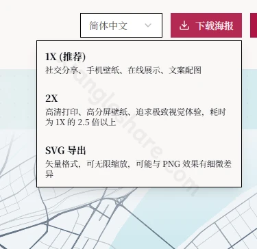 Map To Poster:将城市转化为艺术海报的在线工具 Map To Poster:将城市转化为艺术海报的在线工具-享乐分享