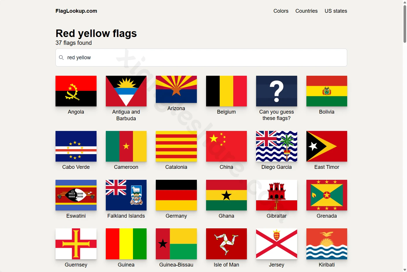 FlagLookup旗帜查询数据库：按颜色和特征快速识别世界各国旗帜-享乐分享