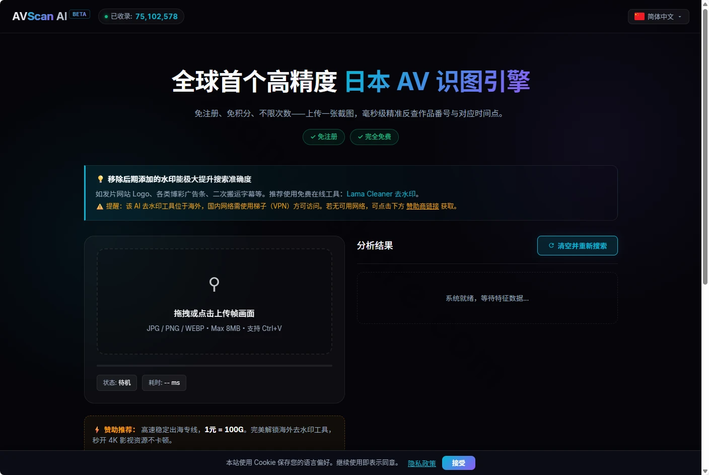 AVScan图片搜番工具完整指南:免注册AI识图搜番号引擎 AVScan图片搜番工具完整指南:免注册AI识图搜番号引擎-享乐分享